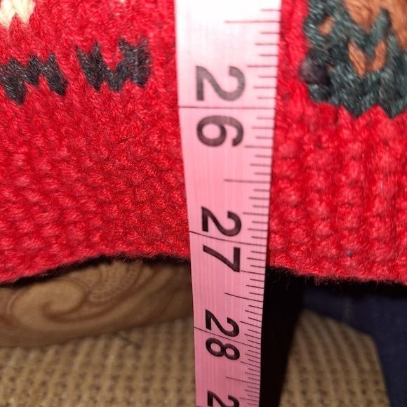 Talbots Colorful Patchwork Knit Cardigan In A Size Medium. Holiday Christmas - Picture 4 of 7